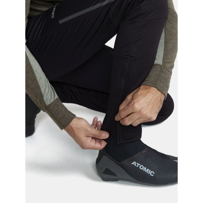 Craft Core Nordic Training Wind Tights – Colanți izolați de schi fond anti-vânt - Negru