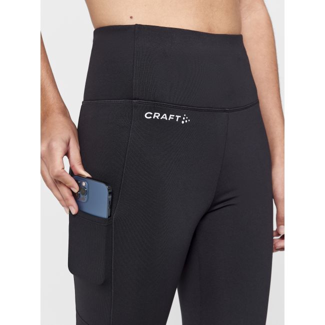 Craft ADV Essence High Waist Warm Tights W – Colanți calzi cu talie înaltă - Negru