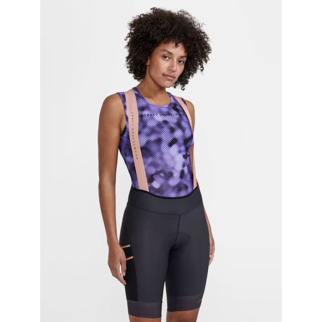Craft PRO Gravel Bib Shorts W – Pantaloni scurți de ciclism gravel cu bretele, pro - Gri