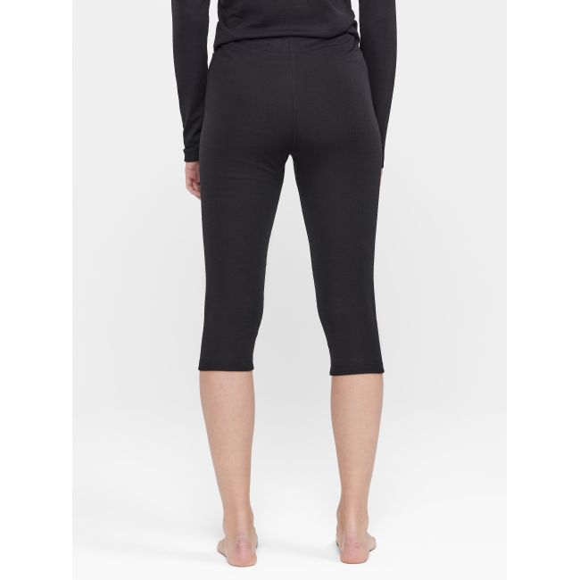 Craft ADV Wool Merino Knickers W – Pantaloni 3/4 strat de bază cu lână merinos - Negru