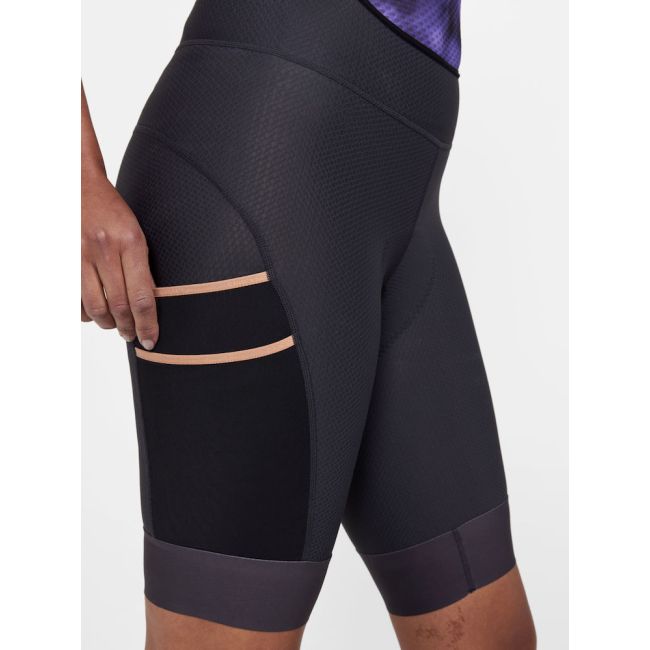 Craft PRO Gravel Bib Shorts W – Pantaloni scurți de ciclism gravel cu bretele, pro - Gri