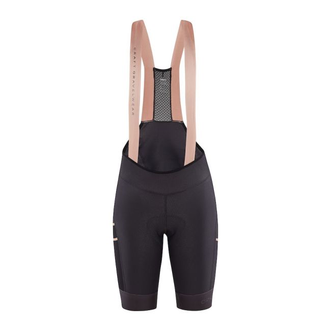 Craft PRO Gravel Bib Shorts W – Pantaloni scurți de ciclism gravel cu bretele, pro - Gri