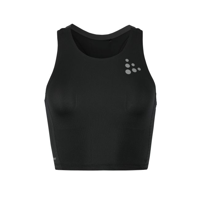 Craft PRO Hypervent Cropped Top 2 W – Top scurt de alergare - Negru