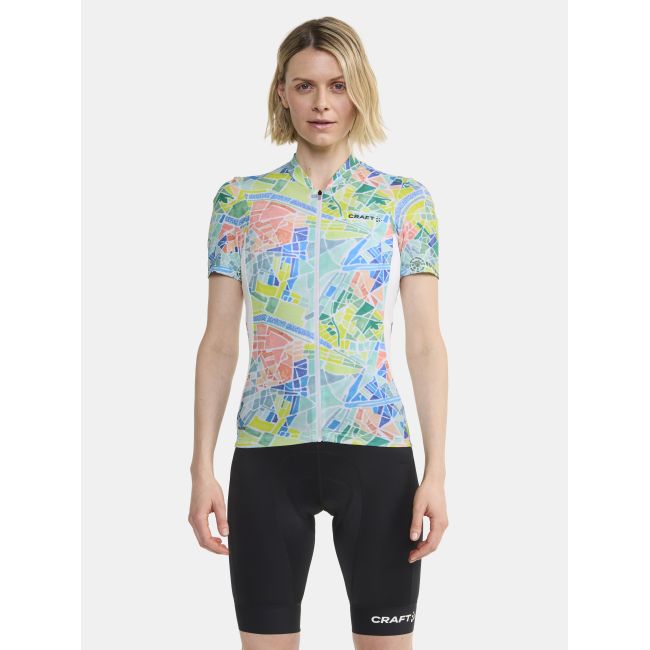 Craft ADV Endur Graphic Jersey W – Tricou de ciclism cu imprimeu - Alb