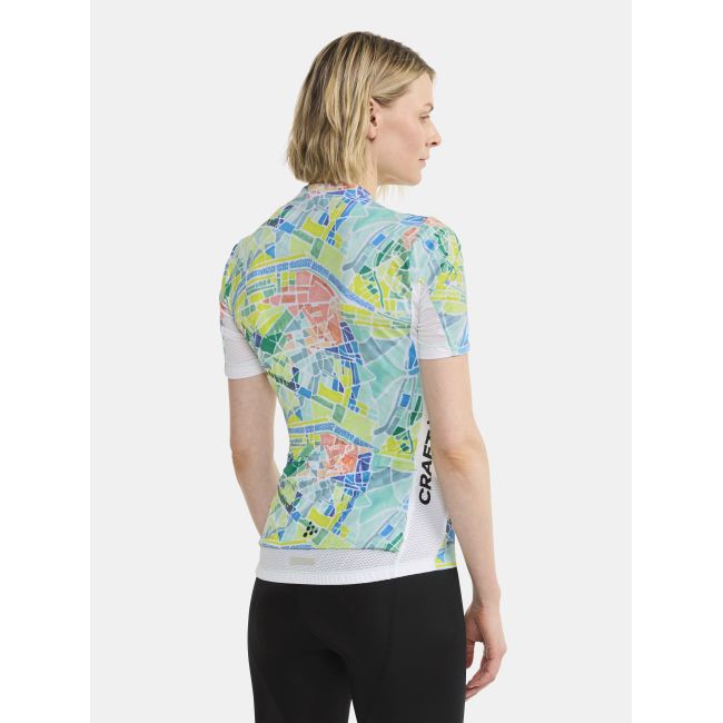 Craft ADV Endur Graphic Jersey W – Tricou de ciclism cu imprimeu - Alb