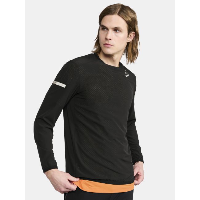 Craft PRO Hypervent LS Wind Top 2 – Bluză de alergare anti-vânt ultraușoară - Negru