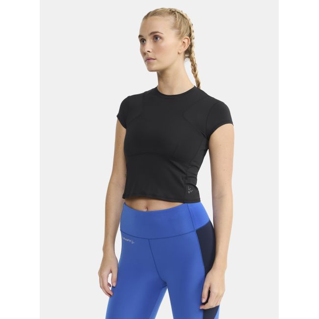 Craft ADV Tone Cropped Tee W – Tricou scurt de antrenament - Negru