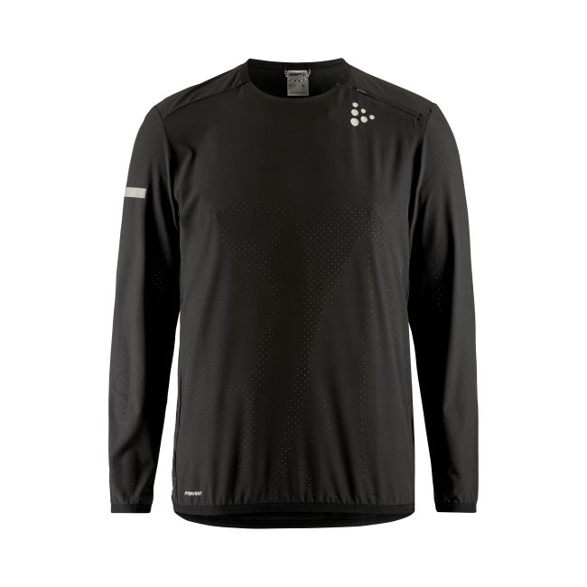 Craft PRO Hypervent LS Wind Top 2 – Bluză de alergare anti-vânt ultraușoară - Negru