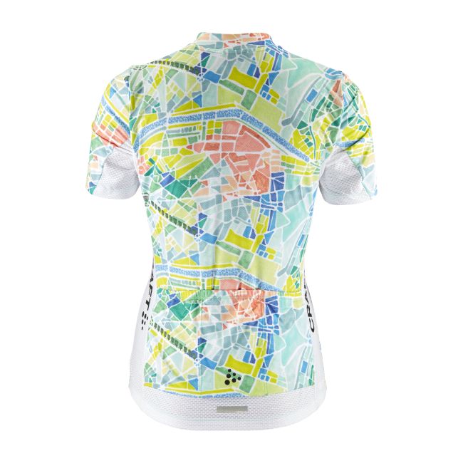 Craft ADV Endur Graphic Jersey W – Tricou de ciclism cu imprimeu - Alb