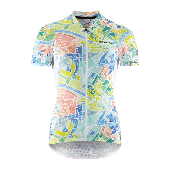 Craft ADV Endur Graphic Jersey W – Tricou de ciclism cu imprimeu - Alb