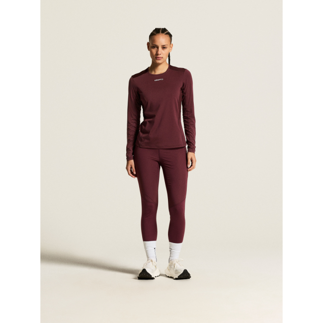 Craft ADV Essence LS Tee 2 W – Bluză tehnică cu mânecă lungă - Roșu