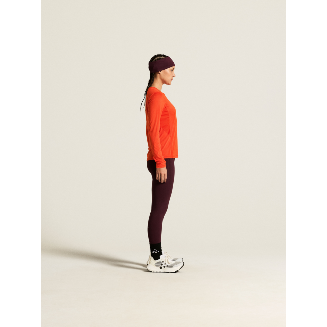 Craft ADV Essence LS Tee 2 W – Bluză tehnică cu mânecă lungă - Portocaliu