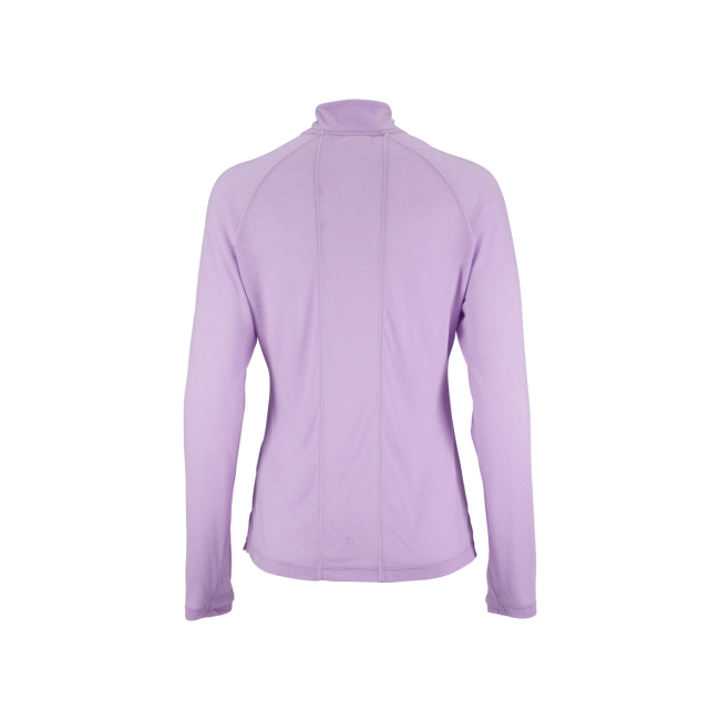 Craft ADV Subz Wool LS Tee 3 W – Bluză de alergare cu merinos și fermoar scurt - Mov (728M)