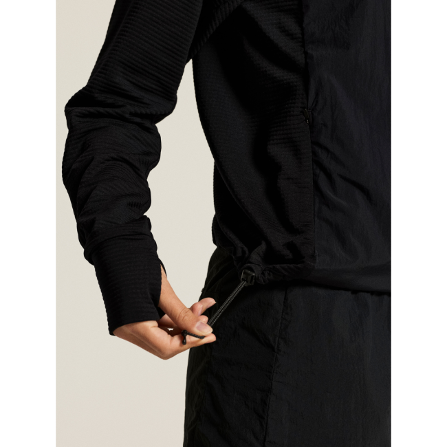 Craft Subz Light Hood Sweater W – Bluză hibridă cu glugă - Negru
