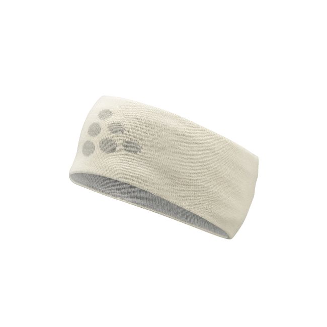 Craft ADV Nordic Training Merino Headband – Bentiță tricotată cu merinos - Alb