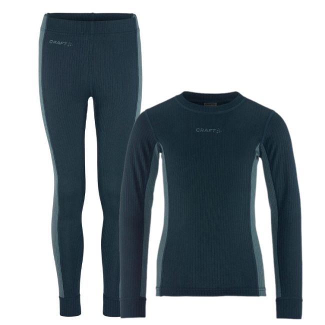 Craft Core Dry Baselayer Set Junior – Set strat de bază pentru copii - Albastru