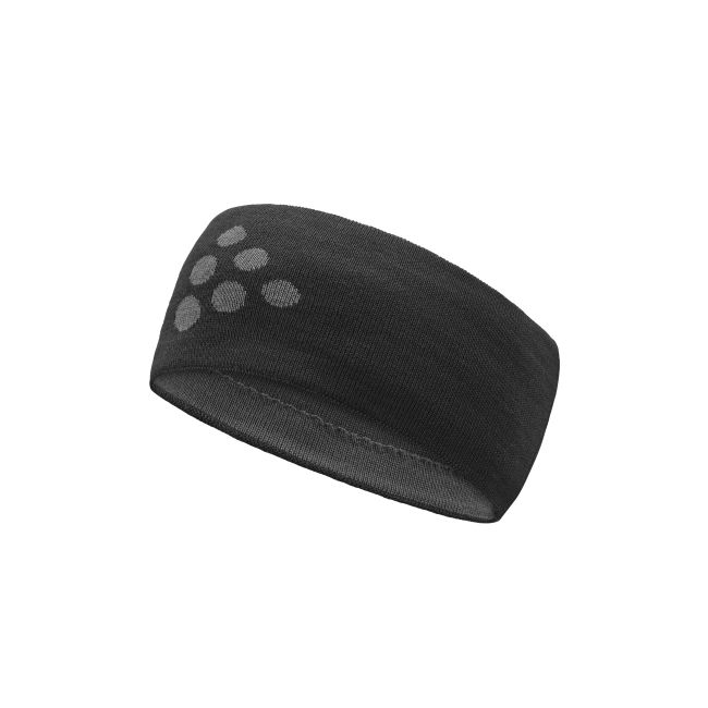 Craft ADV Nordic Training Merino Headband – Bentiță tricotată cu merinos - Negru