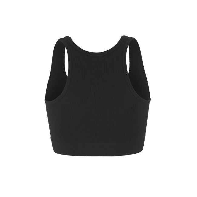 Craft Collective Rib Sports Bra W – Bustieră sport reiată fără cusături - Negru