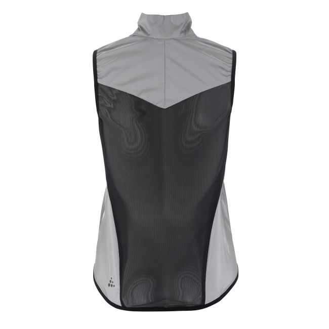 Craft ADV Essence Lumen Wind Vest W – Vestă de ciclism anti-vânt reflectorizantă - Gri