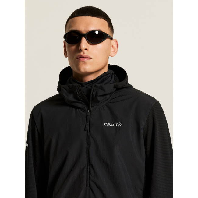 Craft Subz Light Hood Sweater – Bluză hibridă cu glugă - Negru