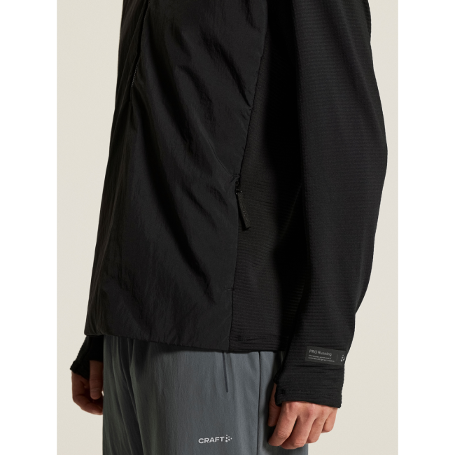 Craft Subz Light Hood Sweater – Bluză hibridă cu glugă - Negru