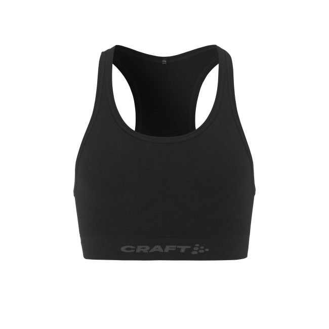 Craft Wool Seamless Bra W – Bustieră din lână merinos fără cusături - Negru