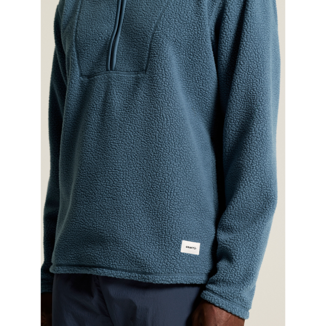 Craft Join Pile Fleece HZ – Bluză fleece pufos cu fermoar scurt - Albastru