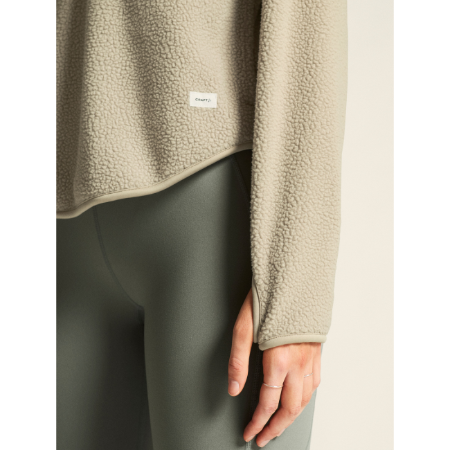 Craft Join Pile Fleece HZ W – Bluză fleece pufos cu fermoar scurt - Bej