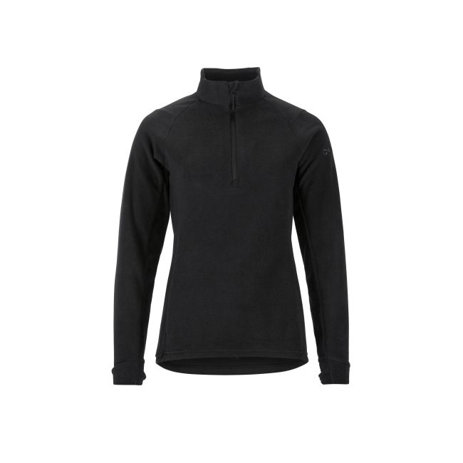 Craft Core Explore Fleece Midlayer W – Bluză microfleece cu fermoar scurt - Negru