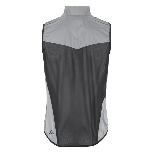 Craft ADV Essence Lumen Wind Vest – Vestă de ciclism anti-vânt reflectorizantă - Gri