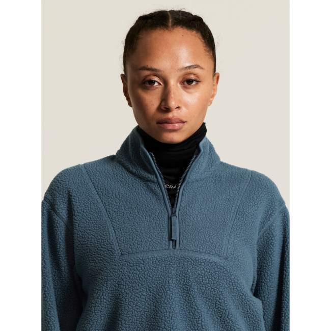 Craft Join Pile Fleece HZ W – Bluză fleece pufos cu fermoar scurt - Albastru