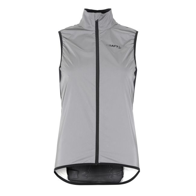 Craft ADV Essence Lumen Wind Vest W – Vestă de ciclism anti-vânt reflectorizantă - Gri