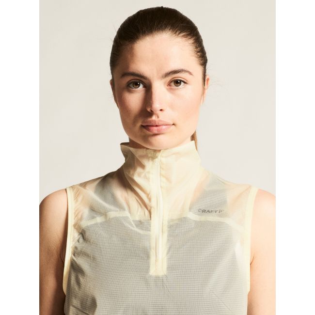 Craft Hypervent Light Wind Vest W – Vestă de vânt de alergare ultraușoară - Alb