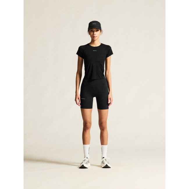 Craft Hypervent Cropped Tee W – Tricou scurt de alergare - Negru