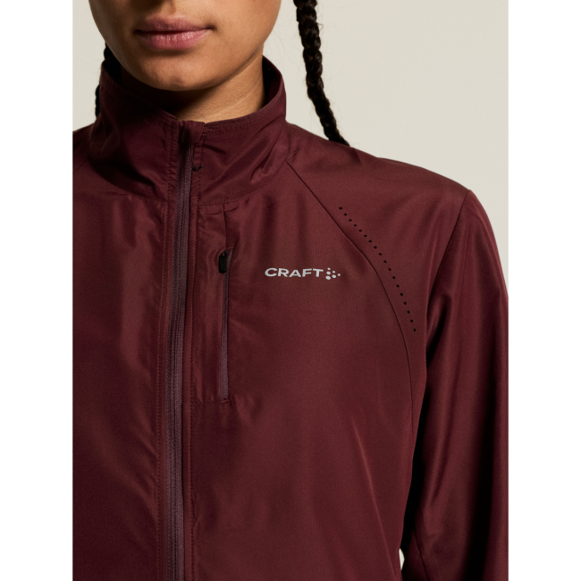 Craft Essence Wind Jacket 2 W – Geacă de vânt de alergare - Roșu