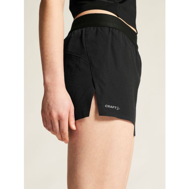 Craft Hypervent Structure Shorts W – Pantaloni scurți de alergare cu șliț - Negru