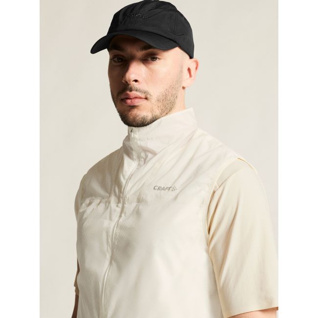 Craft Hypervent Light Wind Vest – Vestă de vânt de alergare ultraușoară - Alb