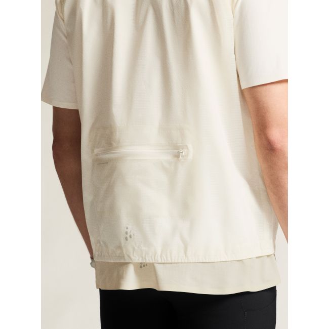 Craft Hypervent Light Wind Vest – Vestă de vânt de alergare ultraușoară - Alb