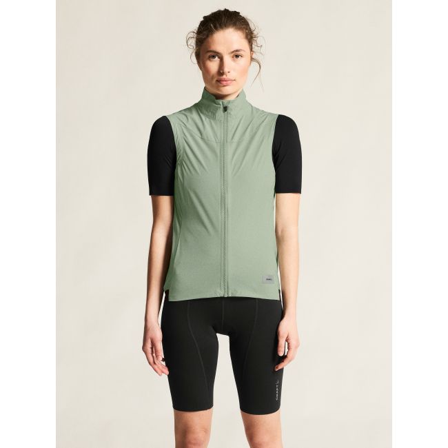 Craft Endur Light Wind Vest W – Vestă de vânt de ciclism ușoară - Verde