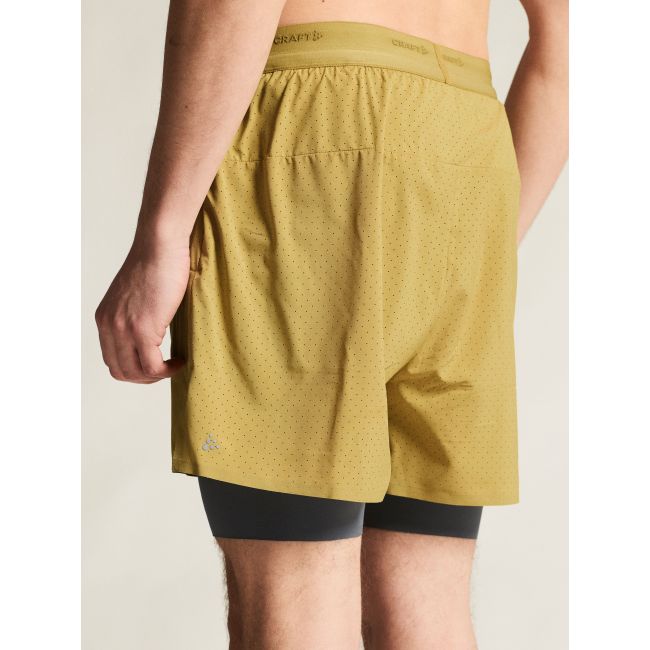 Craft Hypervent 2-in-1 Shorts – Pantaloni scurți de alergare 2 în 1 - Verde