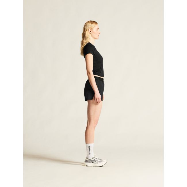 Craft Hypervent Structure Shorts W – Pantaloni scurți de alergare cu șliț - Negru
