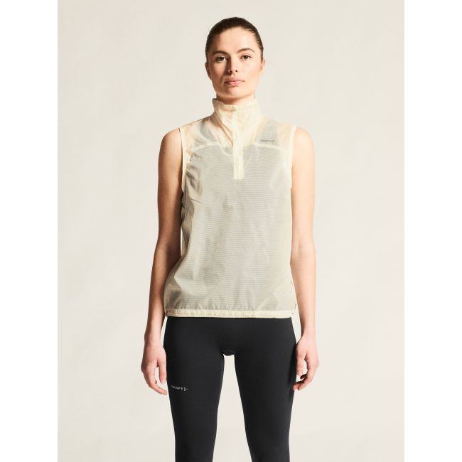 Craft Hypervent Light Wind Vest W – Vestă de vânt de alergare ultraușoară - Alb
