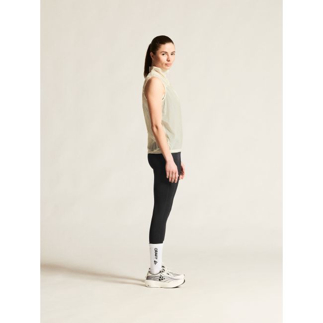 Craft Hypervent Light Wind Vest W – Vestă de vânt de alergare ultraușoară - Alb