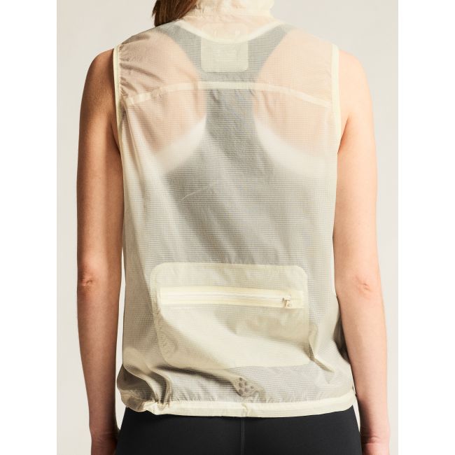 Craft Hypervent Light Wind Vest W – Vestă de vânt de alergare ultraușoară - Alb