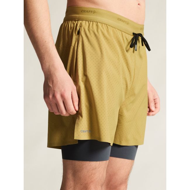 Craft Hypervent 2-in-1 Shorts – Pantaloni scurți de alergare 2 în 1 - Verde