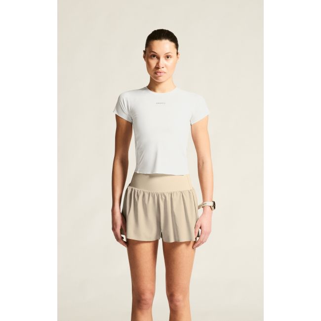 Craft Hypervent Cropped Tee W – Tricou scurt de alergare - Alb