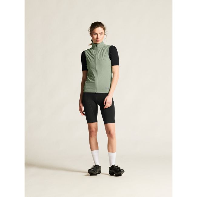 Craft Endur Light Wind Vest W – Vestă de vânt de ciclism ușoară - Verde