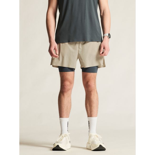 Craft Hypervent 2-in-1 Shorts – Pantaloni scurți de alergare 2 în 1 - Bej