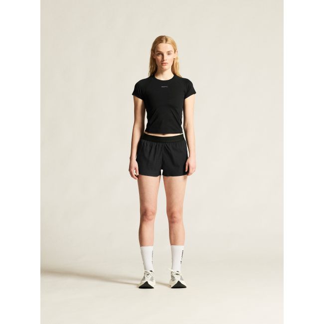 Craft Hypervent Structure Shorts W – Pantaloni scurți de alergare cu șliț - Negru