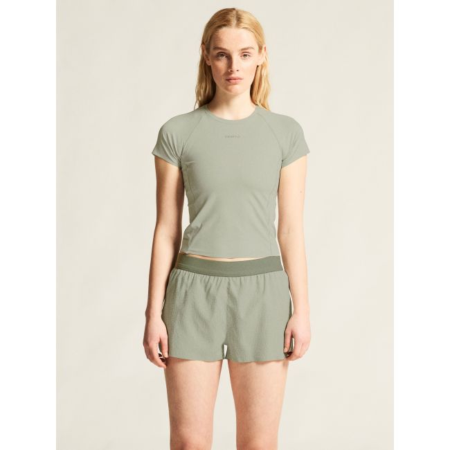 Craft Hypervent Cropped Tee W – Tricou scurt de alergare - Gri